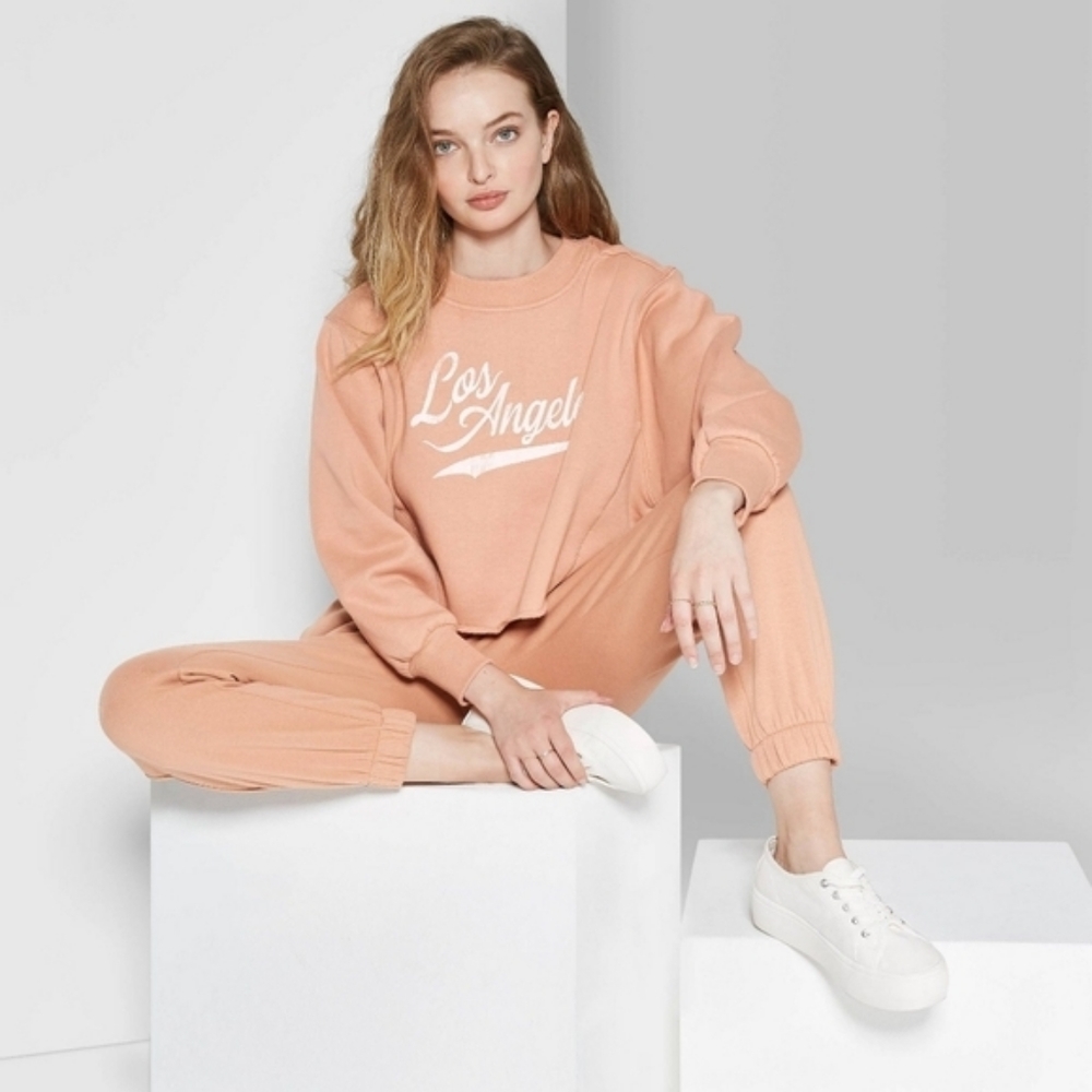 Crewneck Los Angeles Cropped Sweatshirt